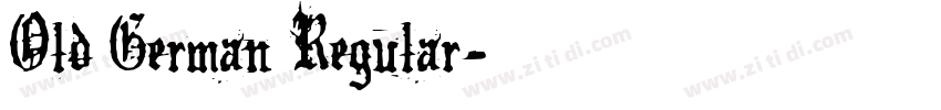 Old German Regular字体转换